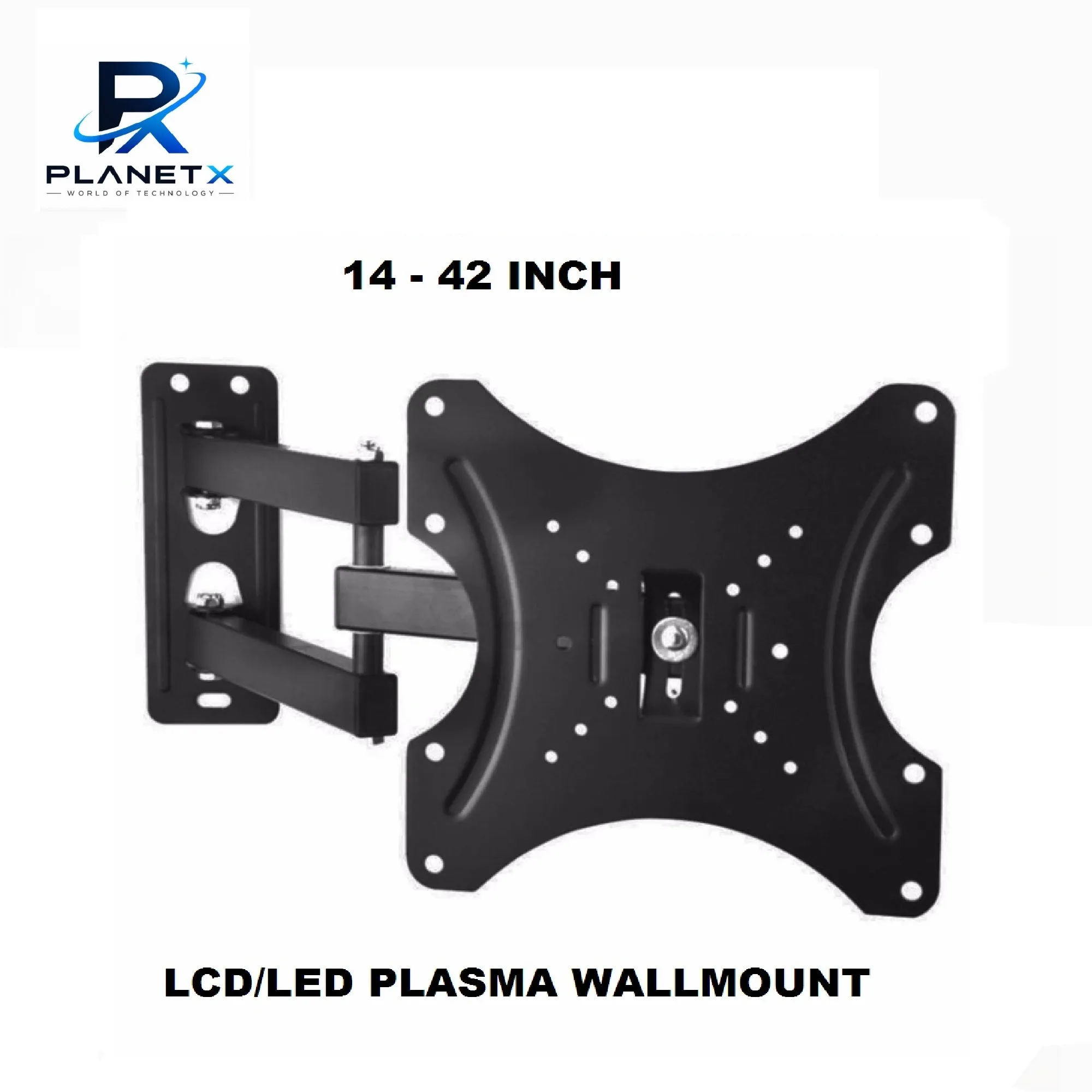 LED TV MOVING WALL MOUNT FOR 14" To 42" LED/SMART TV & MONITOR hover