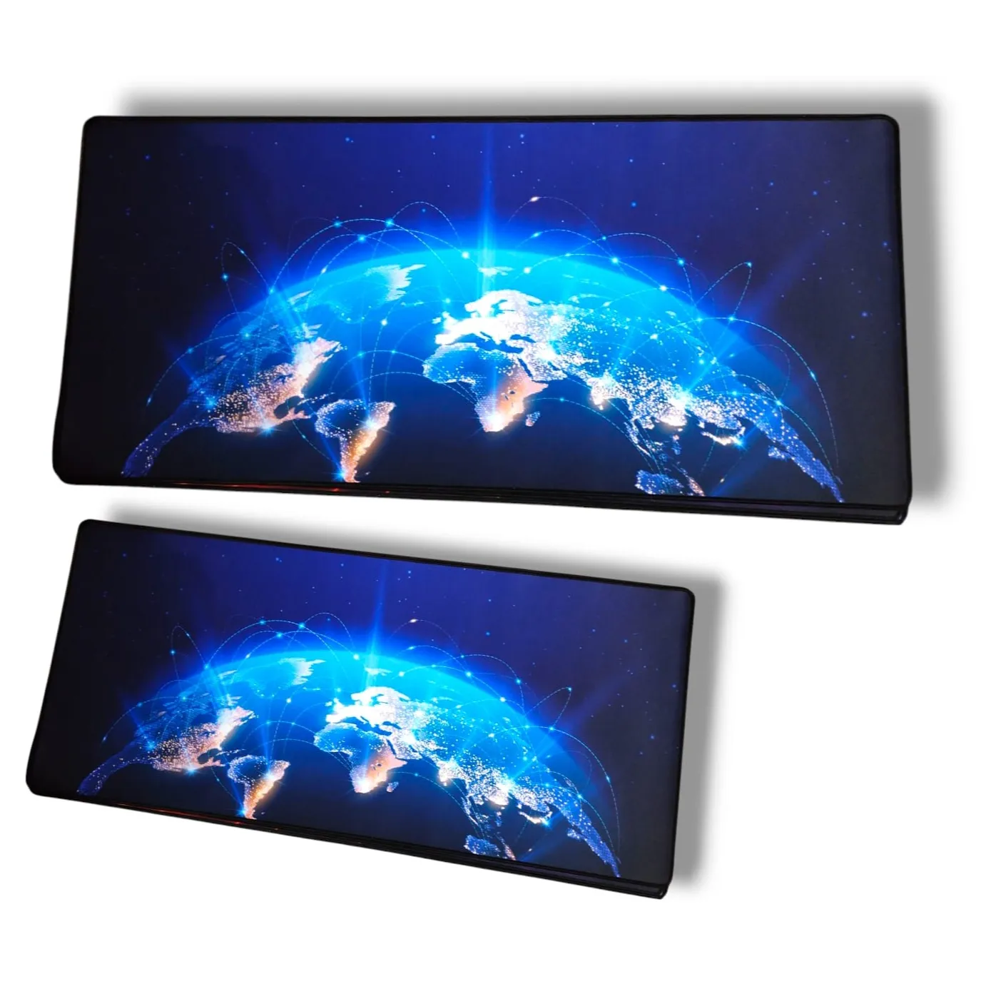 Large Gaming Mouse Pad Thick Non Slip Rubber Base Mouse pad Mice Smooth Cloth Mouse Pads world-27x11inh hover