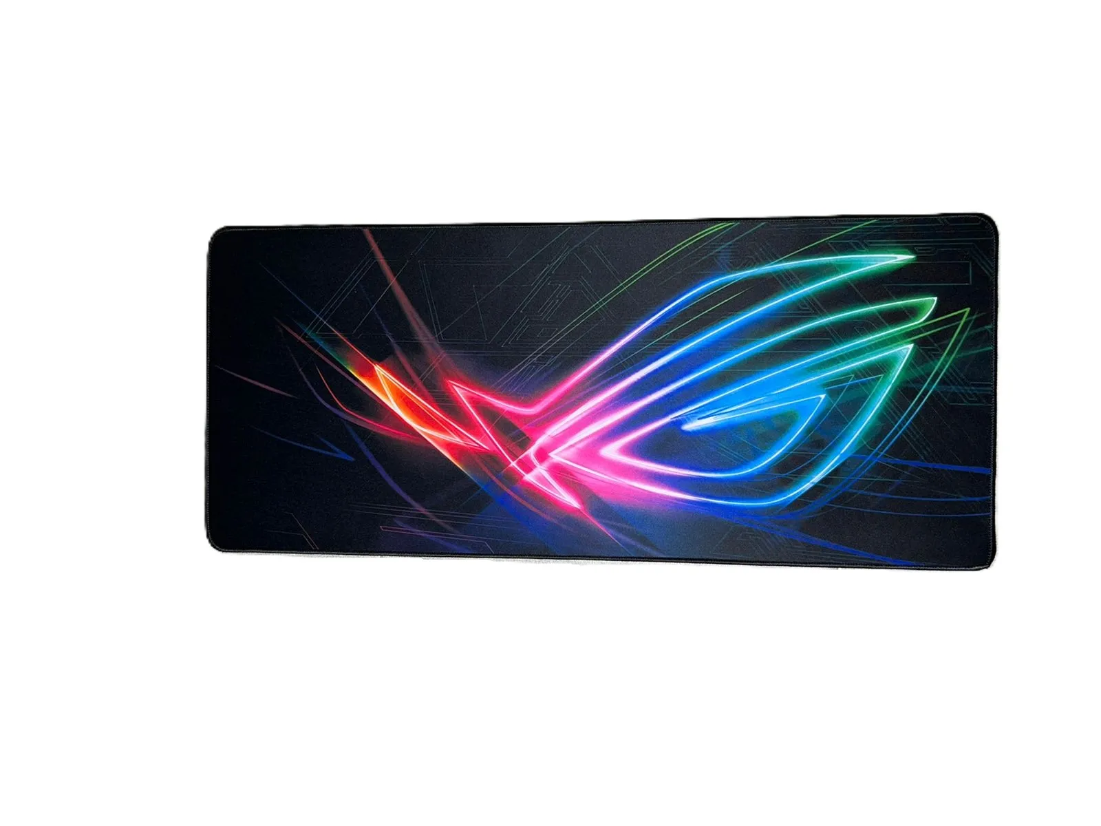 Neon Cyber Eye Extended Gaming Mouse Pad – RGB Abstract Design (700mm x 300mm x 2mm) hover
