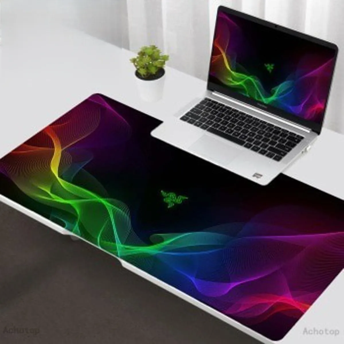 Razer Chroma Wave Extended Gaming Mouse Pad – RGB Rainbow Design (700mm x 300mm x 2mm) hover