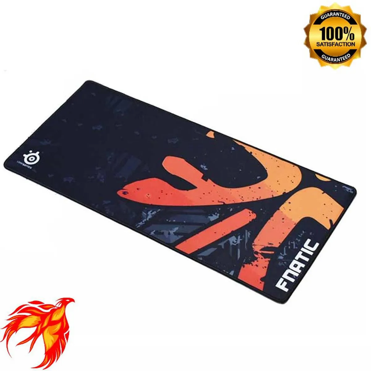 Fnatic Gaming Extended Mouse Pad – Black/Orange Design (700mm x 300mm x 2mm) hover