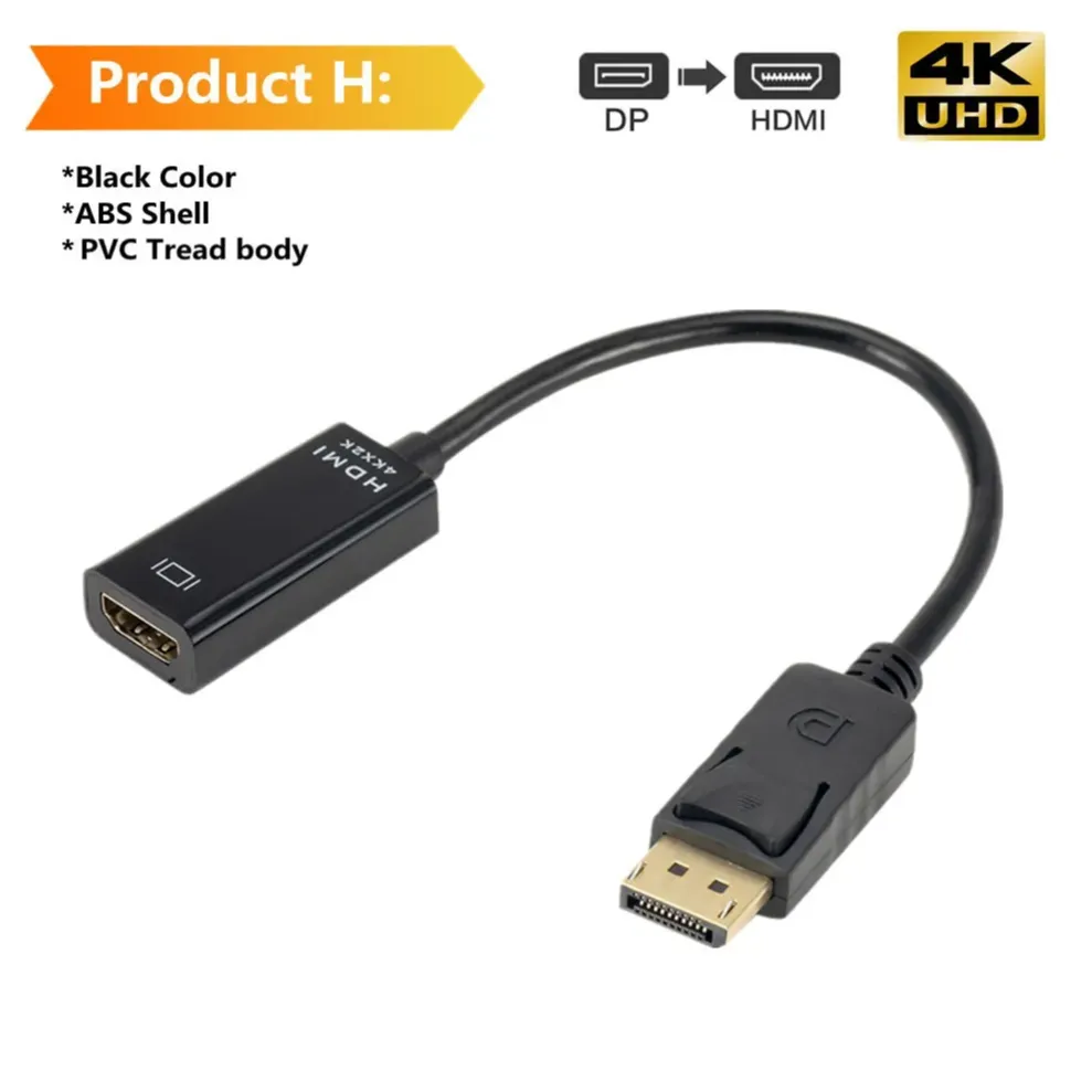 DISPLAY PORT TO HDMI DP TO HDMI CONVERTER BLACK 4k2k