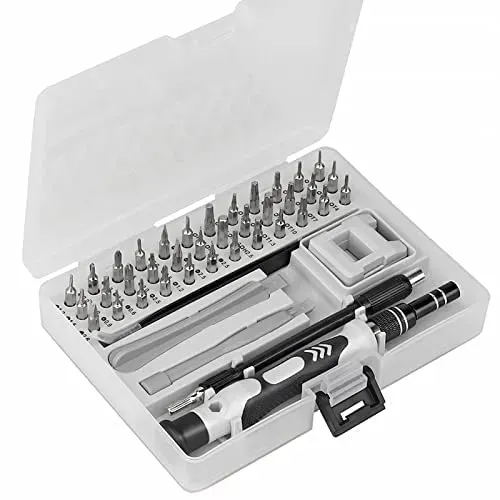  Screwdriver Set 45 In 1 Multi-function Magnetic Repair Computer Tool Kit For iPhone, ipad, PC, Laptops, Smartphone, Watches and Home Use (Grey) (45 in 1 Screwdriver Set)