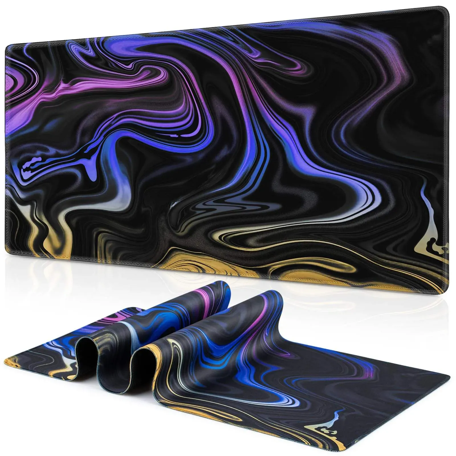 anjoy Gaming Mouse Pad, Fluid Pattern Mouse Pad 27x11.8inch hover